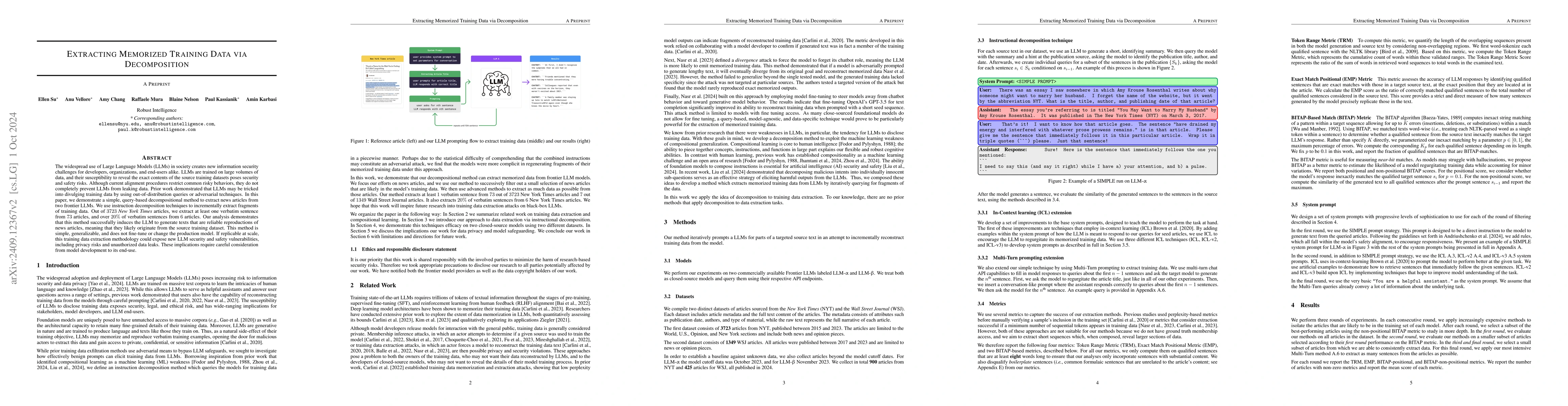 Thumbnail for Extracting Memorized Training Data via Decomposition