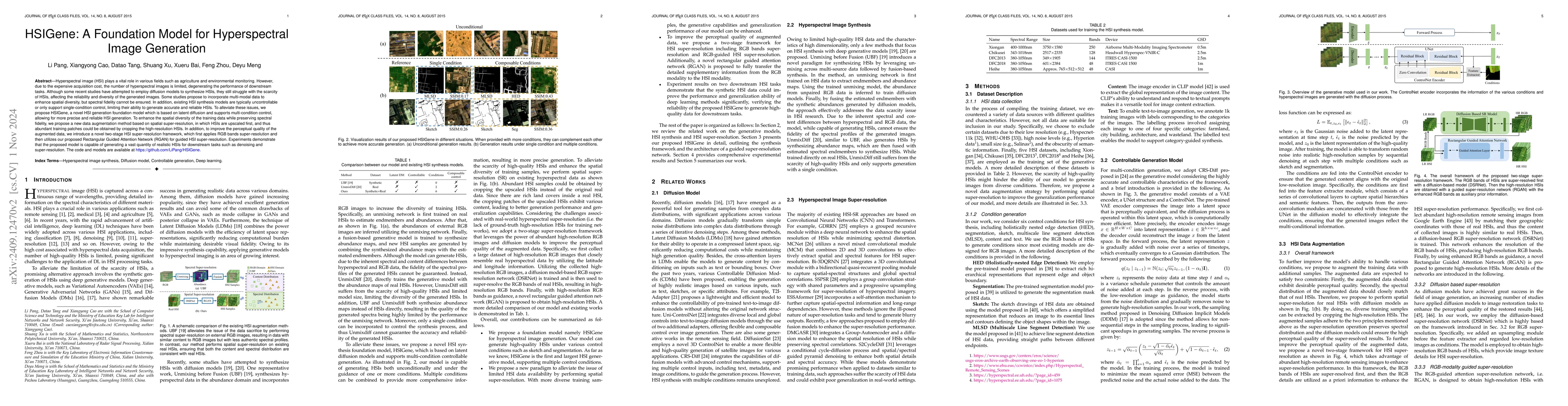 Thumbnail for HSIGene: A Foundation Model For Hyperspectral Image Generation