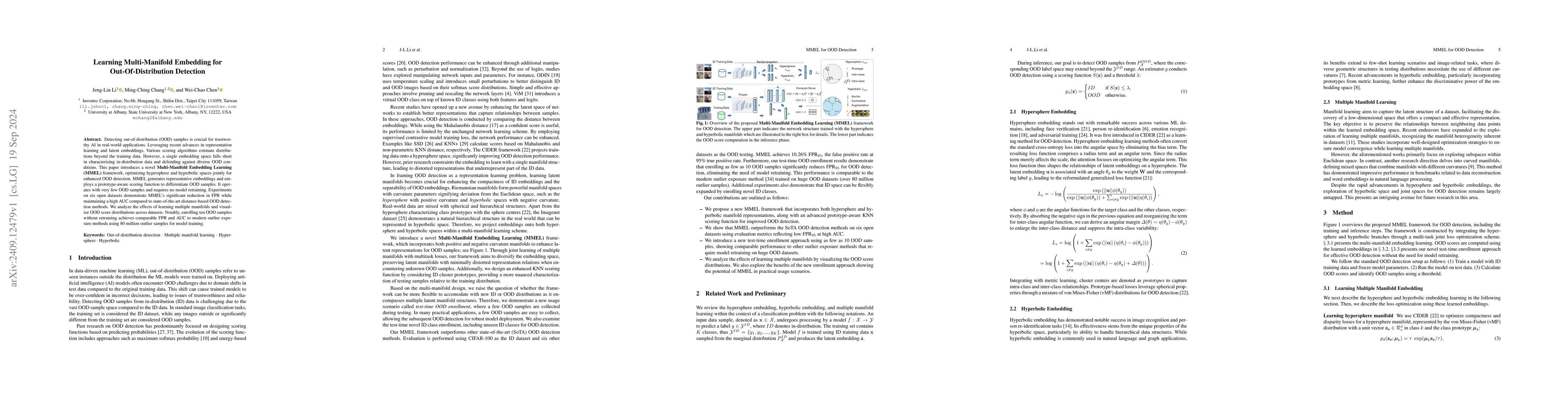Thumbnail for Learning Multi-Manifold Embedding for Out-Of-Distribution Detection