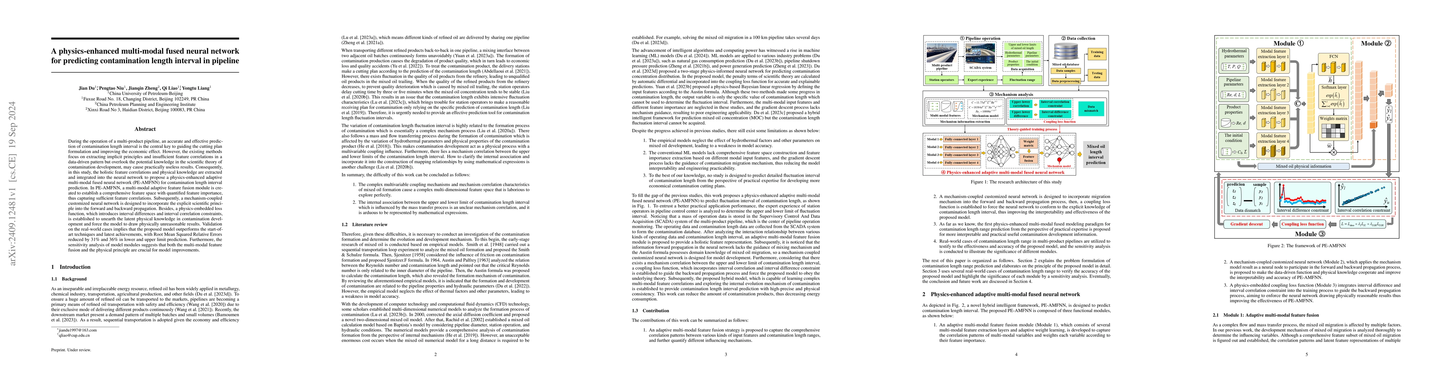 Thumbnail for A physics-enhanced multi-modal fused neural network for predicting
  contamination length interval in pipeline
