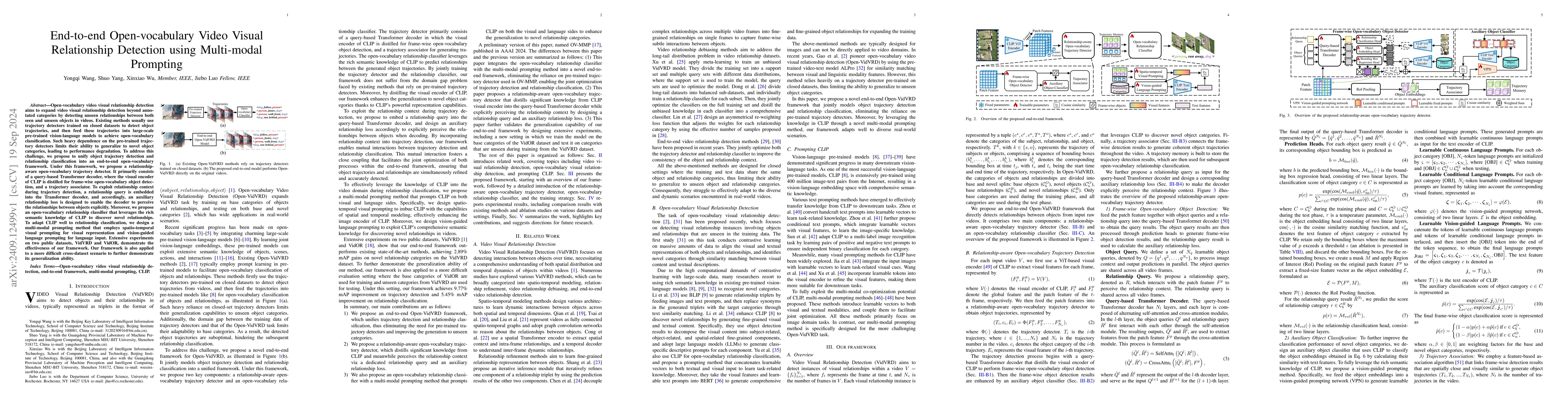 Thumbnail for End-to-end Open-vocabulary Video Visual Relationship Detection using
  Multi-modal Prompting