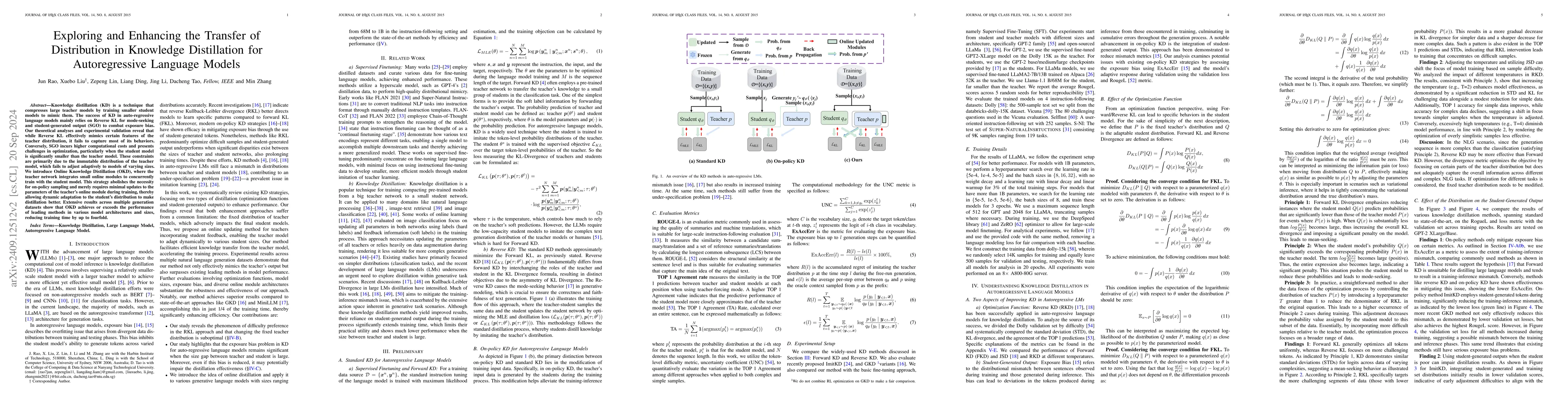 Thumbnail for Exploring and Enhancing the Transfer of Distribution in Knowledge
  Distillation for Autoregressive Language Models