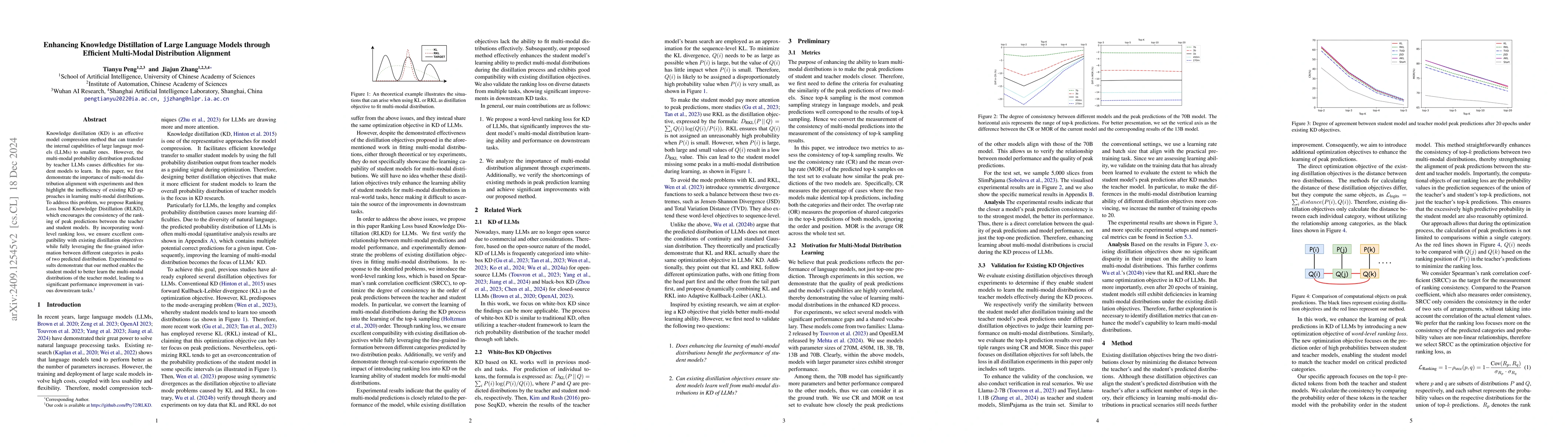 Thumbnail for Enhancing Knowledge Distillation of Large Language Models through
  Efficient Multi-Modal Distribution Alignment