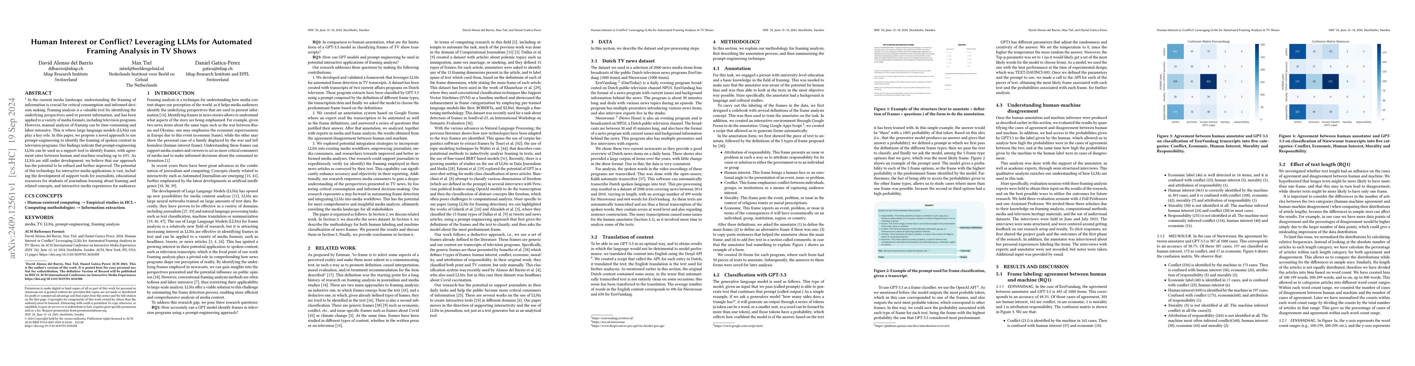 Thumbnail for Human Interest or Conflict? Leveraging LLMs for Automated Framing
  Analysis in TV Shows