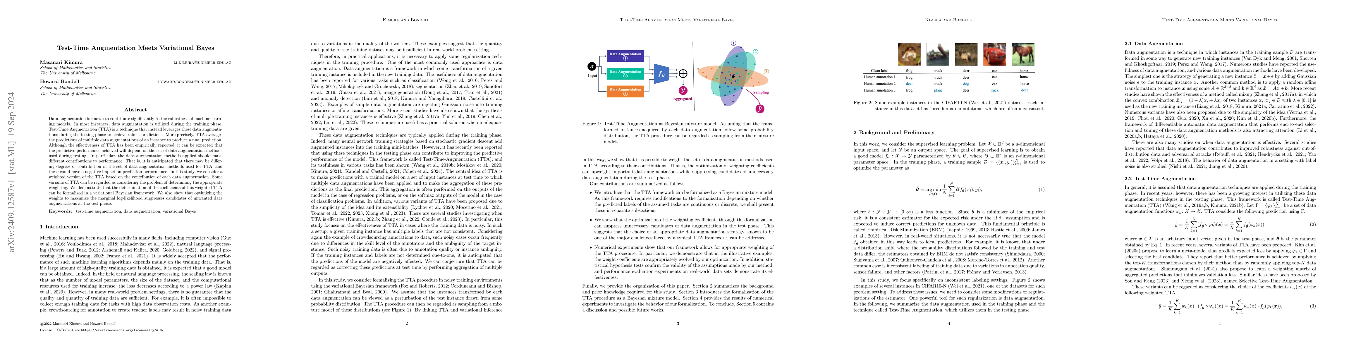 Thumbnail for Test-Time Augmentation Meets Variational Bayes