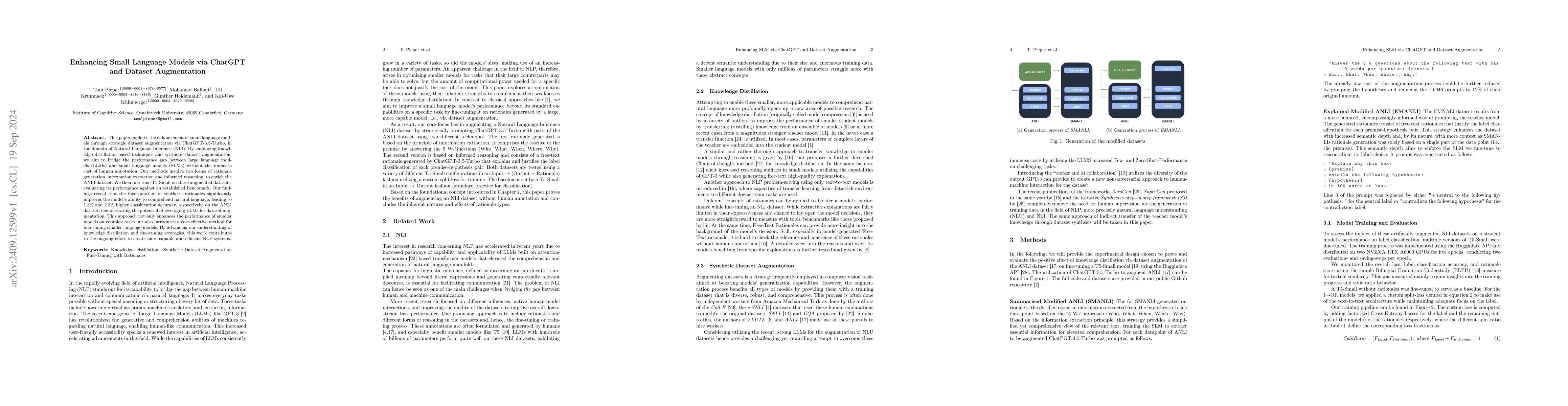 Thumbnail for Enhancing SLM via ChatGPT and Dataset Augmentation