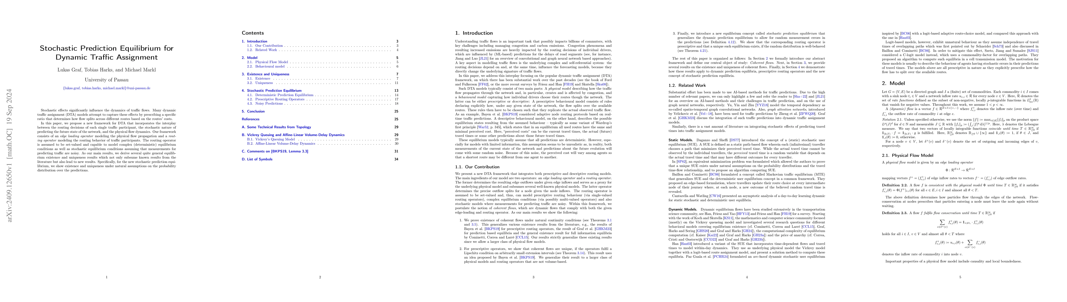 Thumbnail for Stochastic Prediction Equilibrium for Dynamic Traffic Assignment