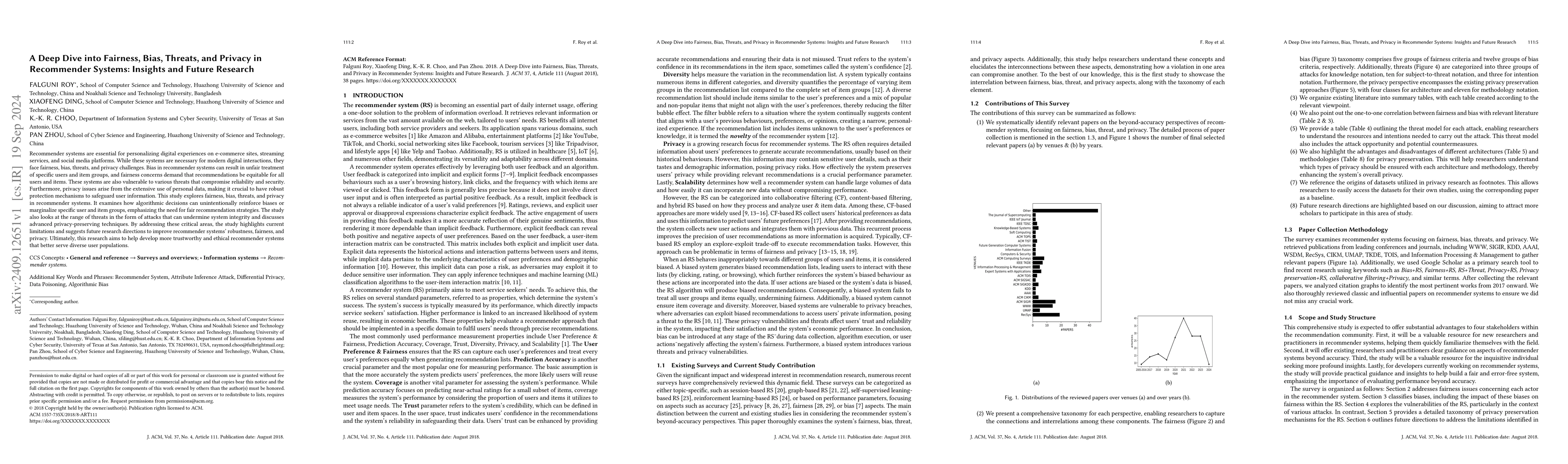 Thumbnail for A Deep Dive into Fairness, Bias, Threats, and Privacy in Recommender
  Systems: Insights and Future Research