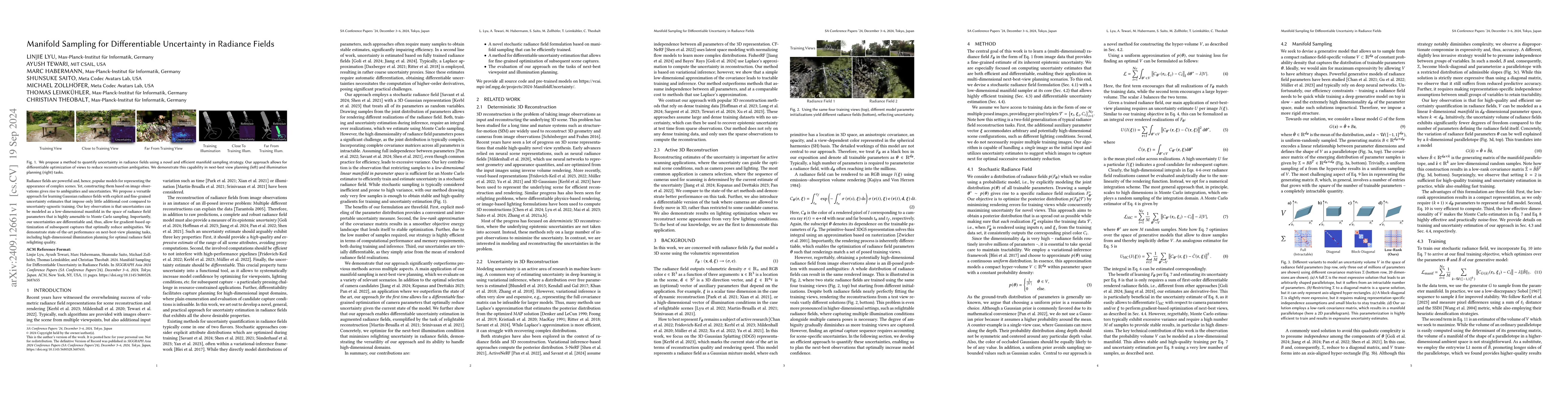 Thumbnail for Manifold Sampling for Differentiable Uncertainty in Radiance Fields