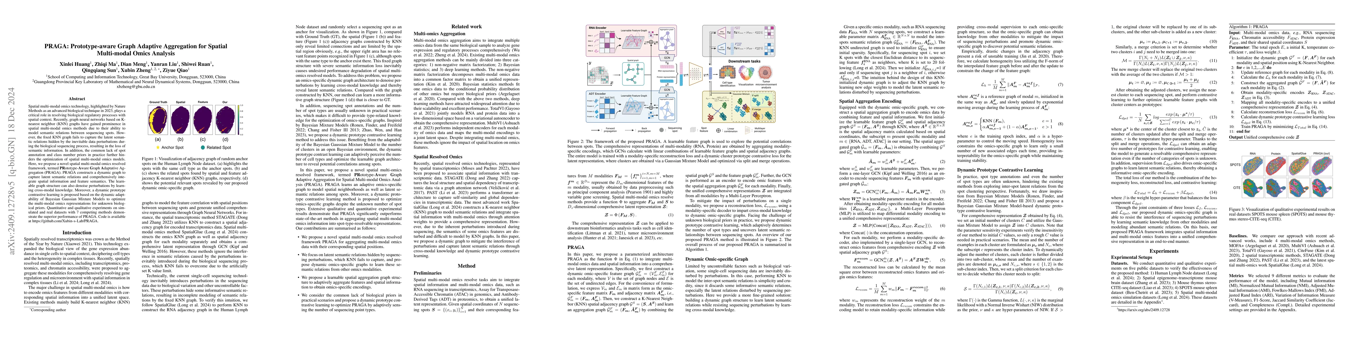Thumbnail for PRAGA: Prototype-aware Graph Adaptive Aggregation for Spatial
  Multi-modal Omics Analysis