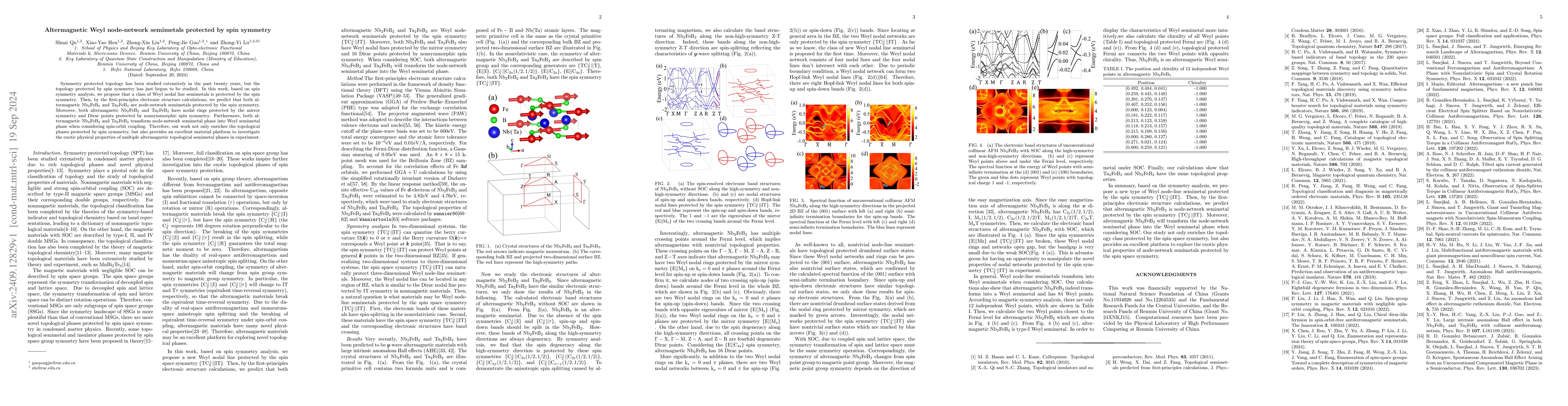 Thumbnail for Altermagnetic Weyl node-network semimetals protected by spin symmetry