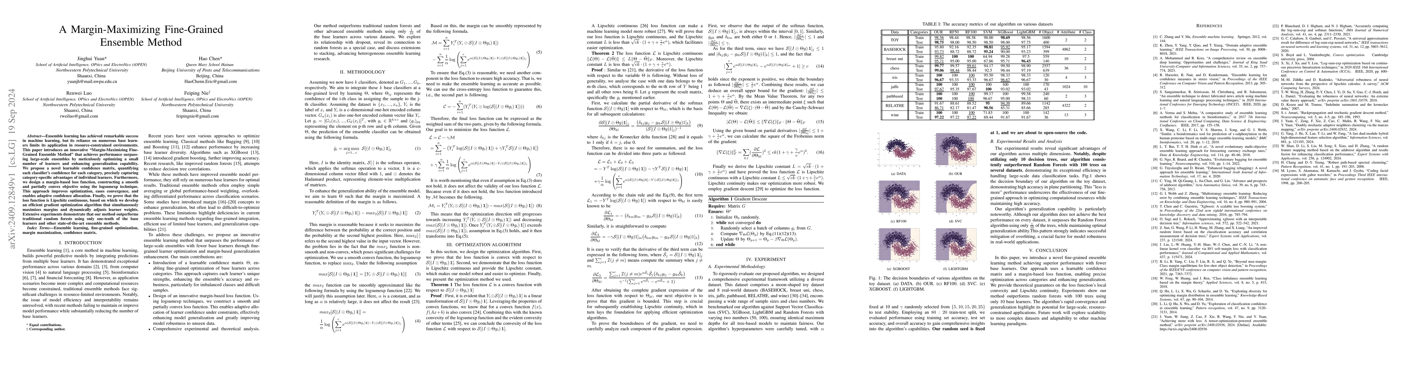 Thumbnail for A Margin-Maximizing Fine-Grained Ensemble Method