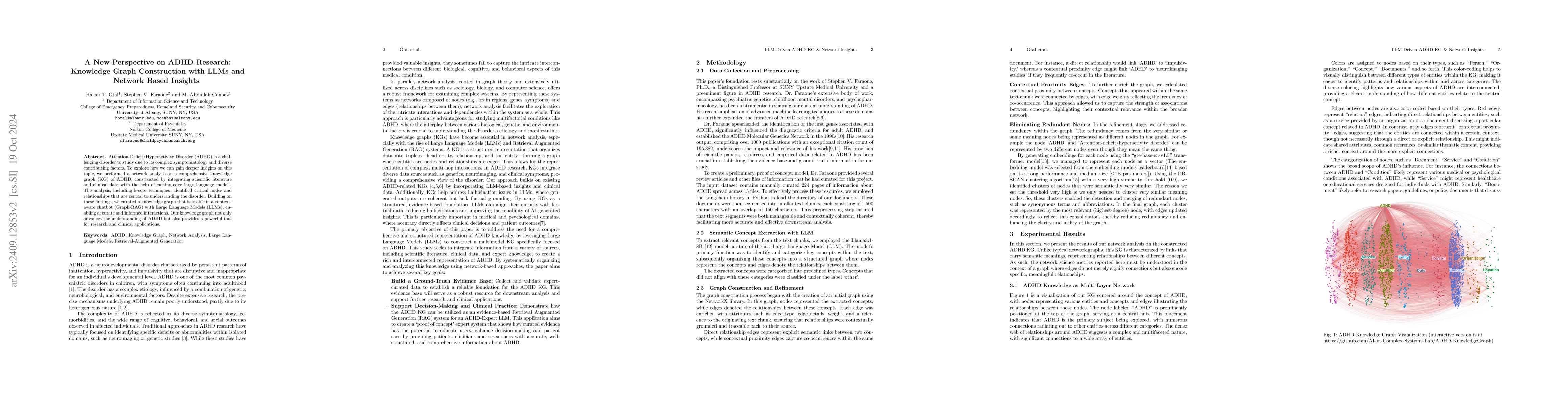 Thumbnail for A New Perspective on ADHD Research: Knowledge Graph Construction with
  LLMs and Network Based Insights