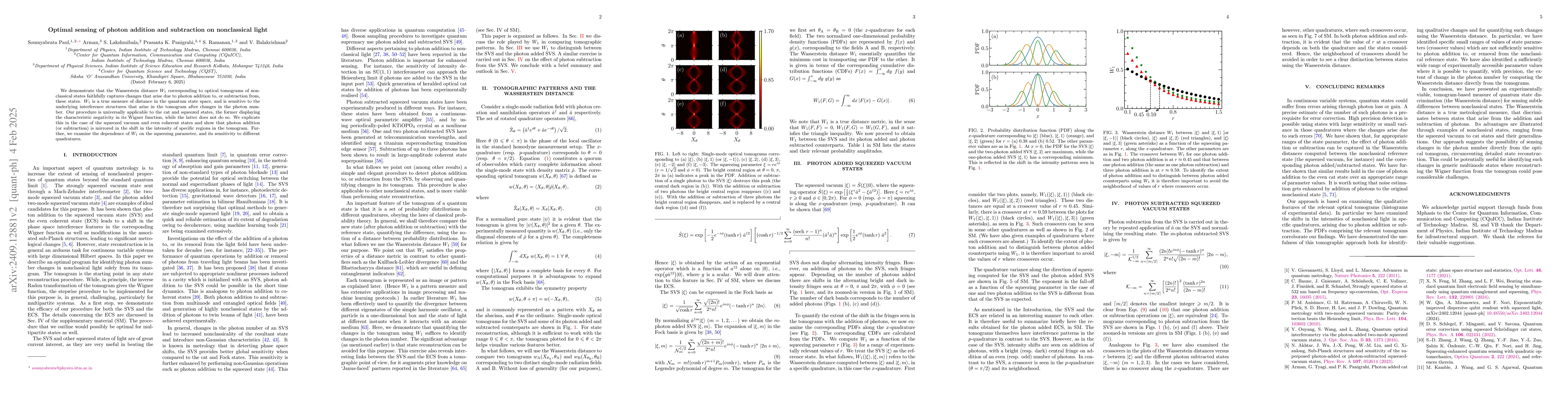 Thumbnail for Optimal sensing of photon addition and subtraction on nonclassical light