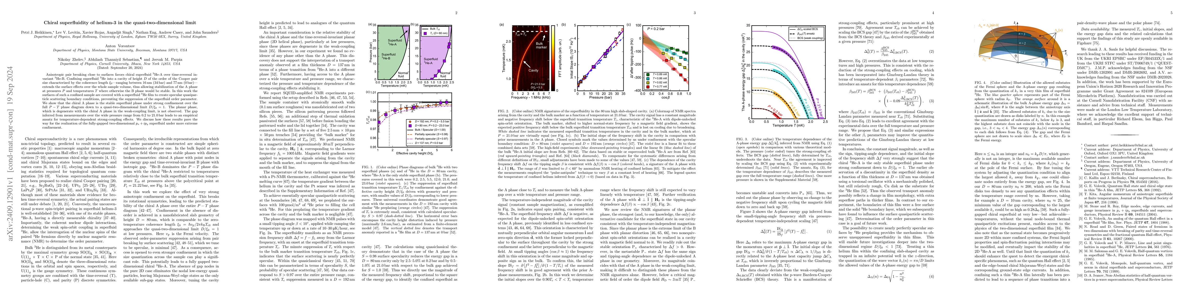 Thumbnail for Chiral superfluidity of helium-3 in the quasi-two-dimensional limit