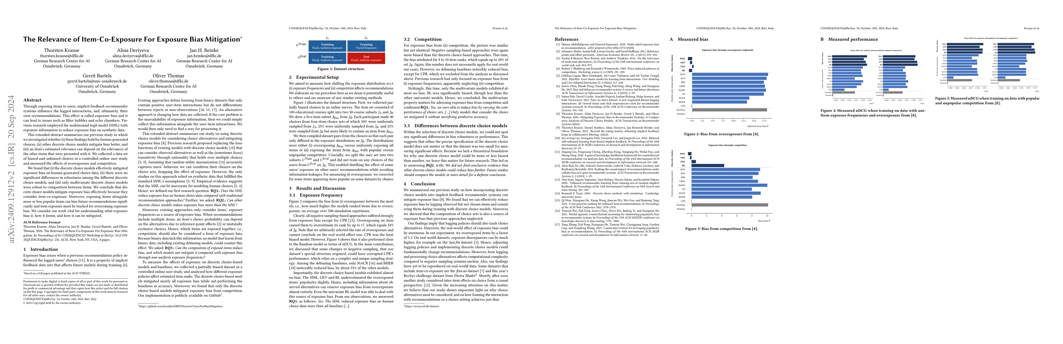 Thumbnail for The Relevance of Item-Co-Exposure For Exposure Bias Mitigation