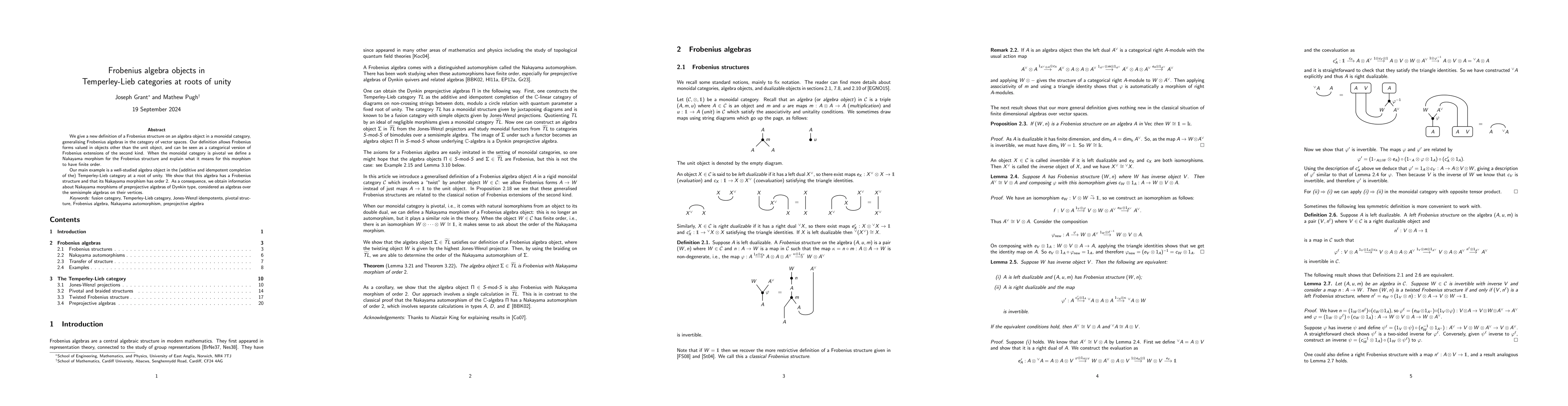 Thumbnail for Frobenius algebra objects in Temperley-Lieb categories at roots of unity
