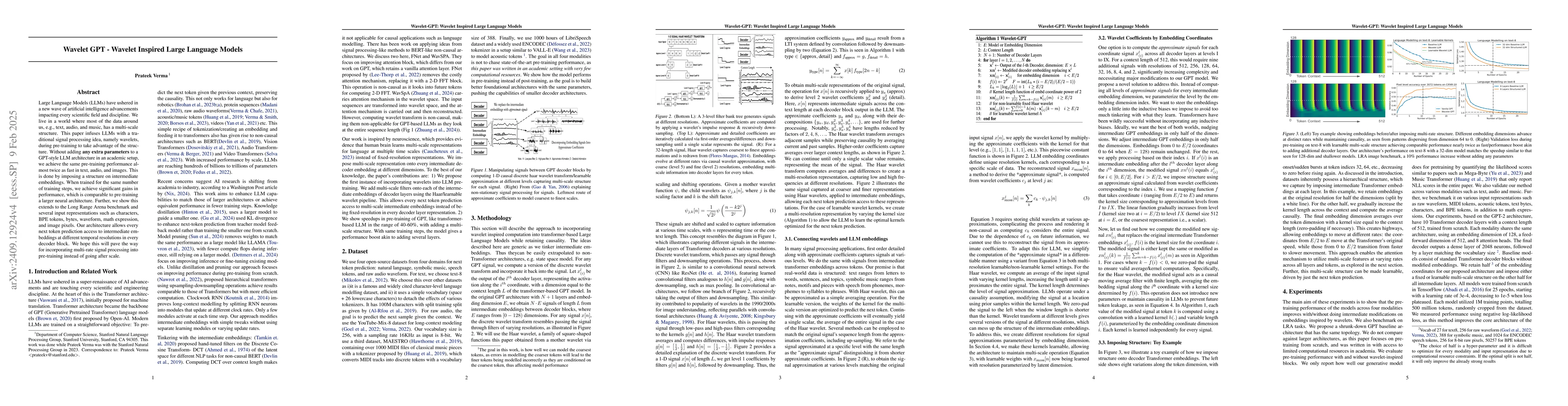 Thumbnail for WaveletGPT: Wavelets Meet Large Language Models