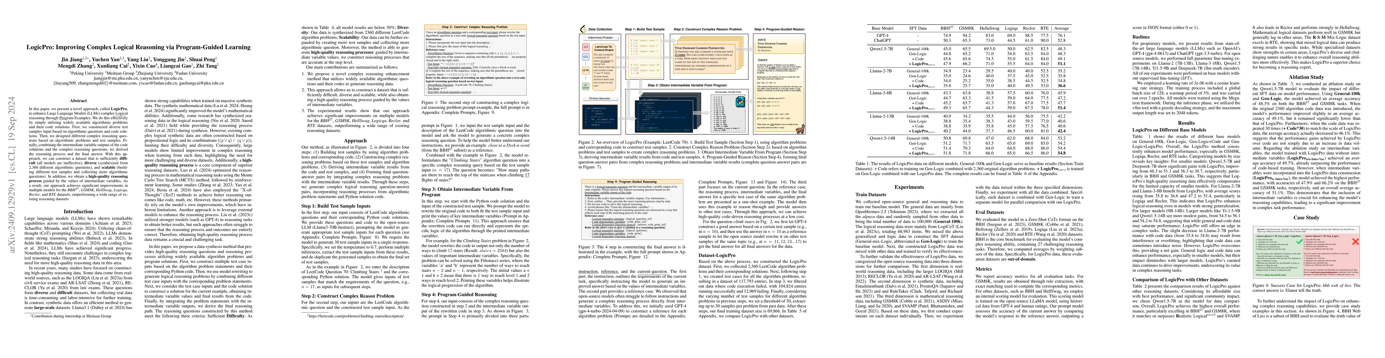 Thumbnail for LogicPro: Improving Complex Logical Reasoning via Program-Guided
  Learning