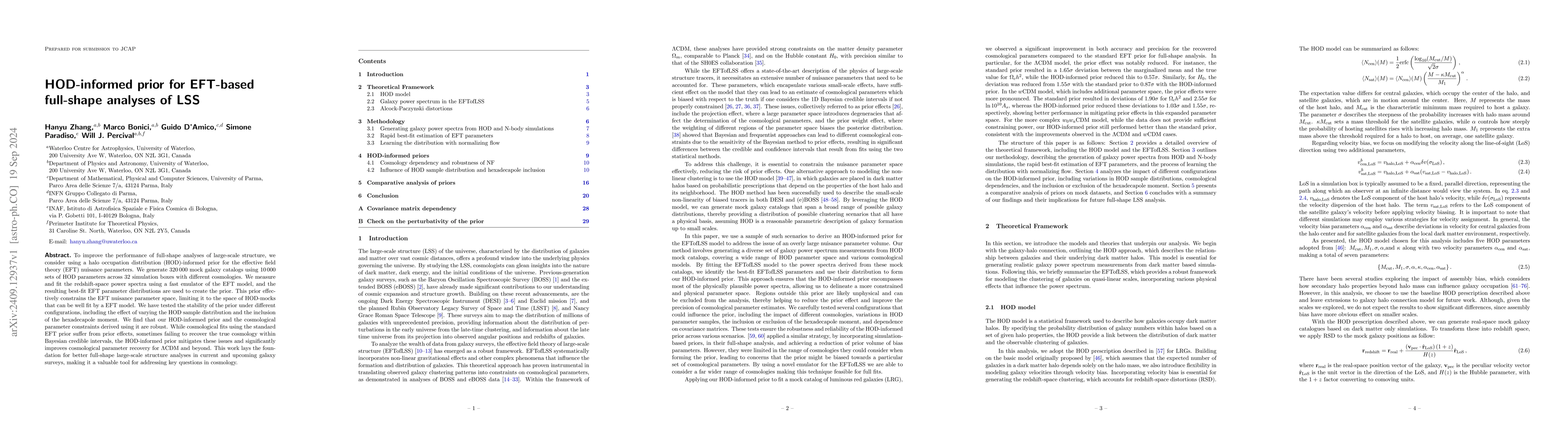 Thumbnail for HOD-informed prior for EFT-based full-shape analyses of LSS