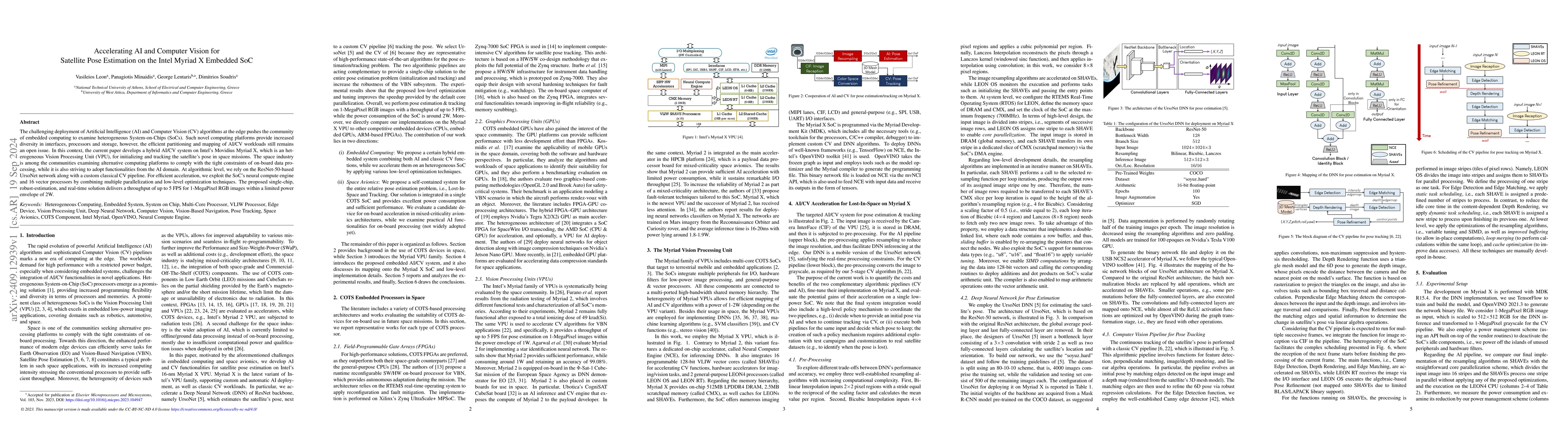 Thumbnail for Accelerating AI and Computer Vision for Satellite Pose Estimation on the
  Intel Myriad X Embedded SoC