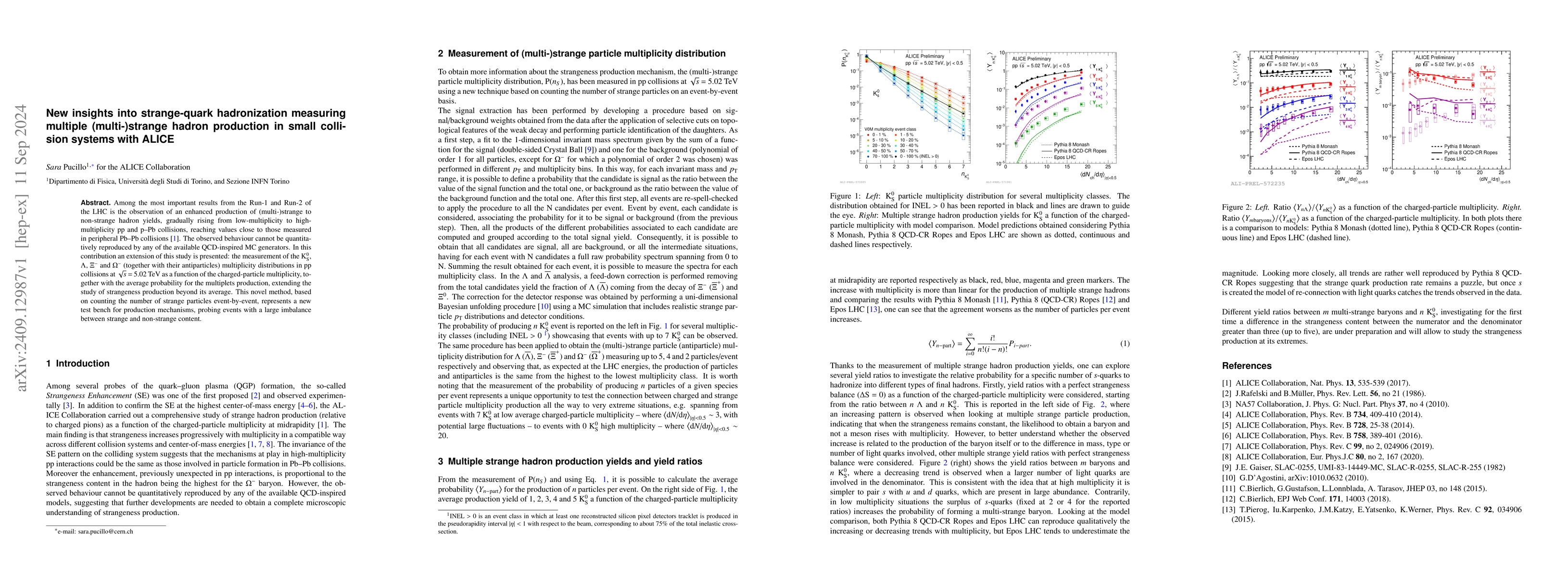 Thumbnail for New insights into strange-quark hadronization measuring multiple
  (multi-)strange hadron production in small collision systems with ALICE