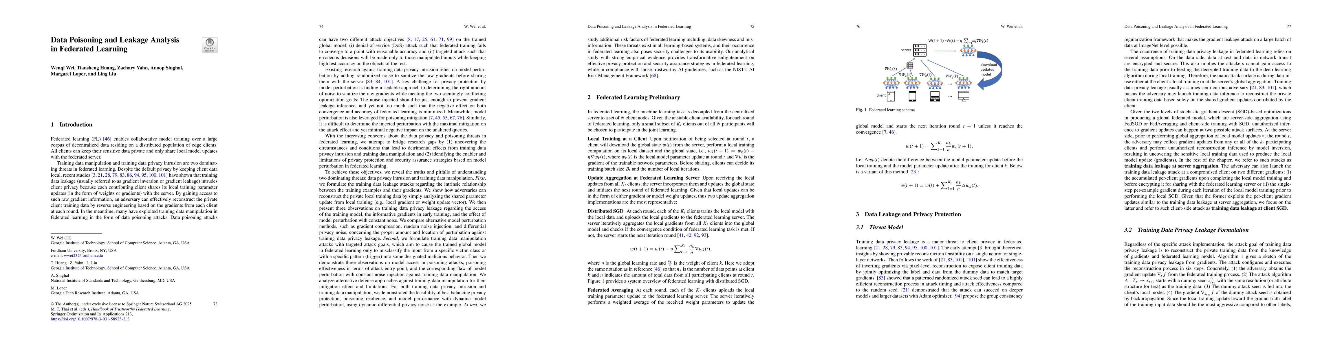 Thumbnail for Data Poisoning and Leakage Analysis in Federated Learning