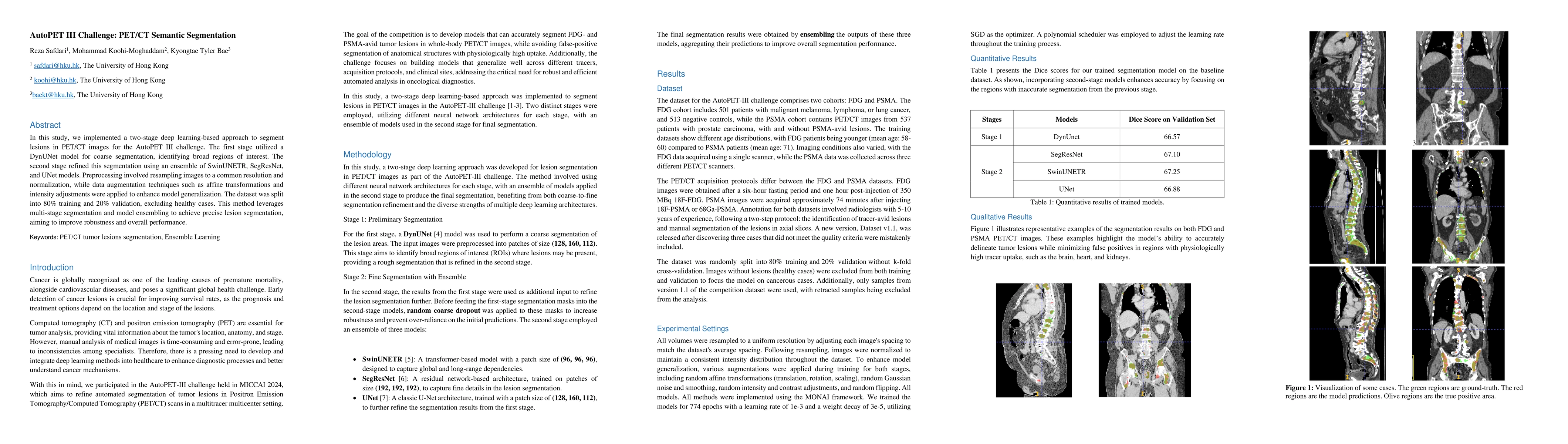 Thumbnail for AutoPET III Challenge: PET/CT Semantic Segmentation