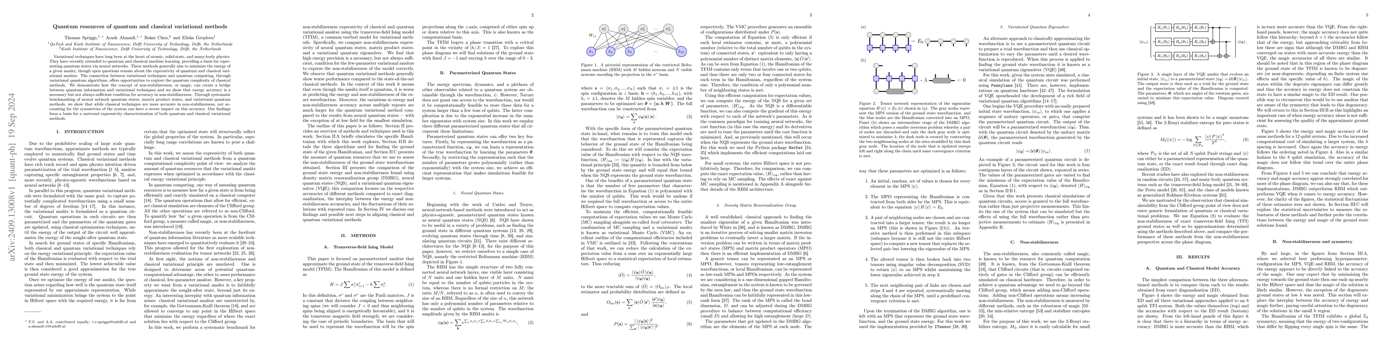 Thumbnail for Quantum resources of quantum and classical variational methods
