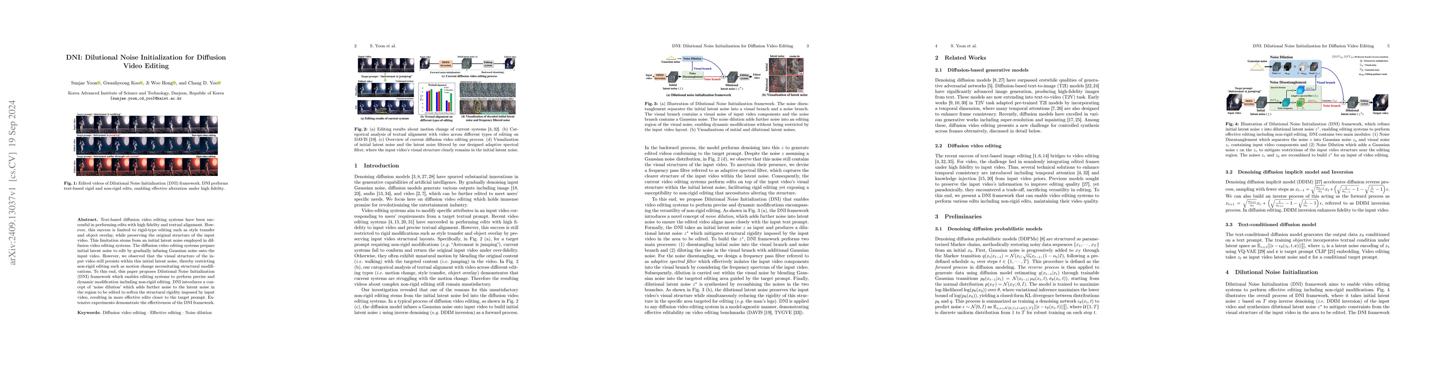 Thumbnail for DNI: Dilutional Noise Initialization for Diffusion Video Editing