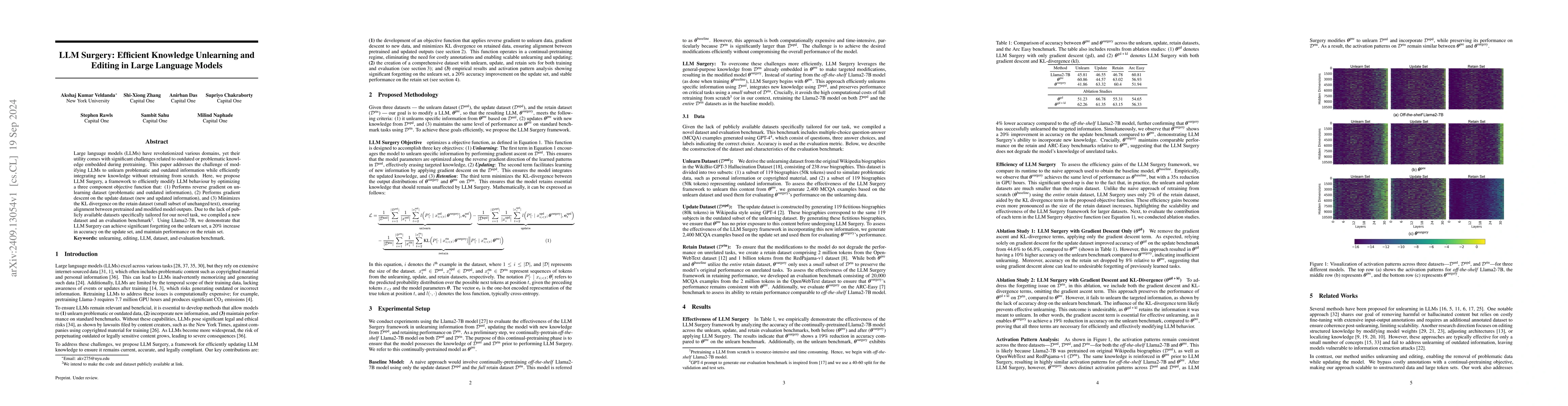 Thumbnail for LLM Surgery: Efficient Knowledge Unlearning and Editing in Large
  Language Models