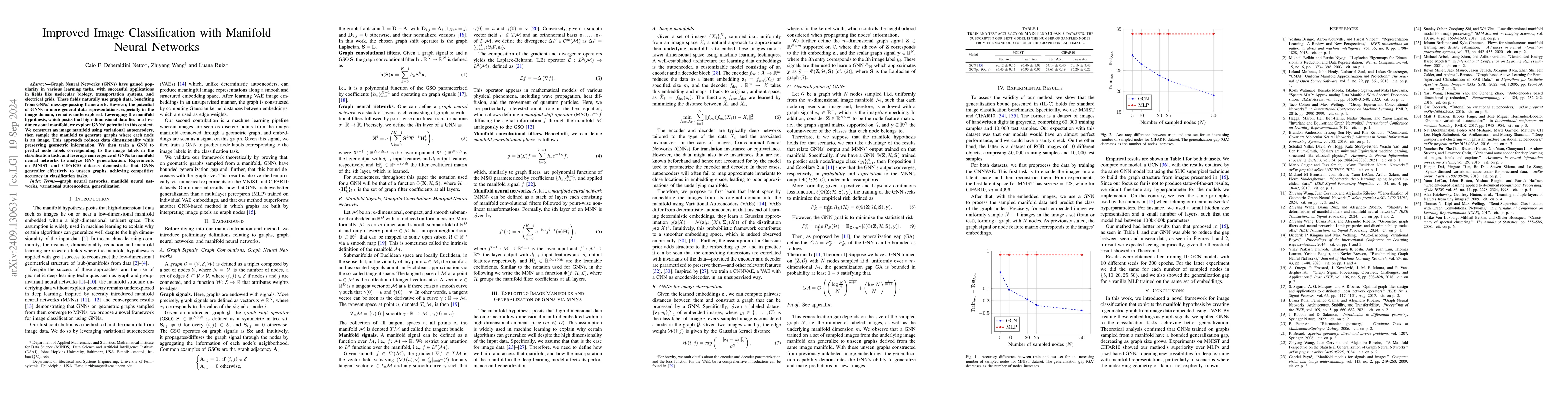 Thumbnail for Improved Image Classification with Manifold Neural Networks