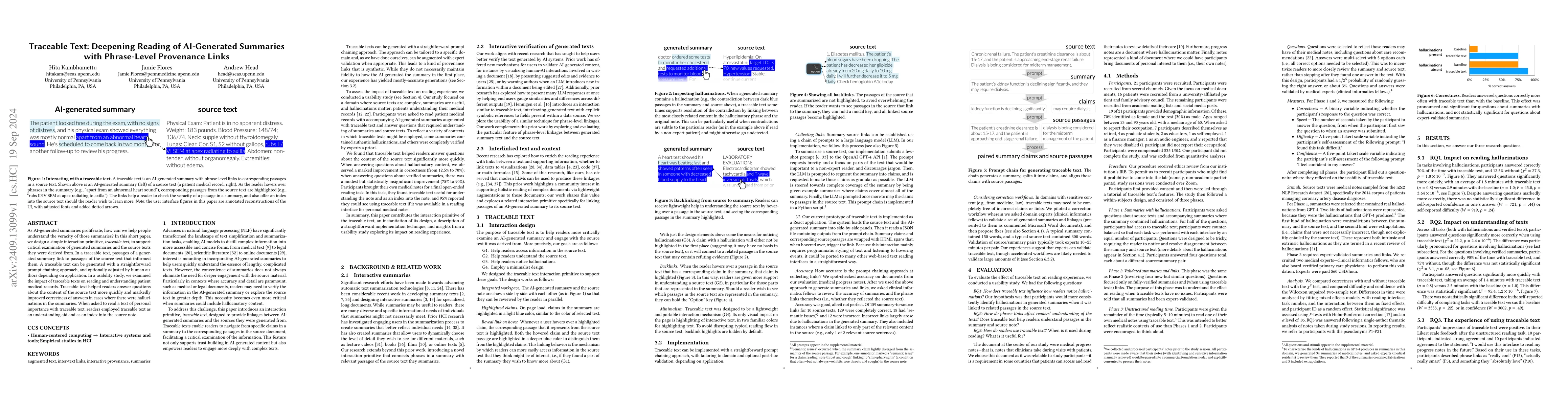Thumbnail for Traceable Text: Deepening Reading of AI-Generated Summaries with
  Phrase-Level Provenance Links