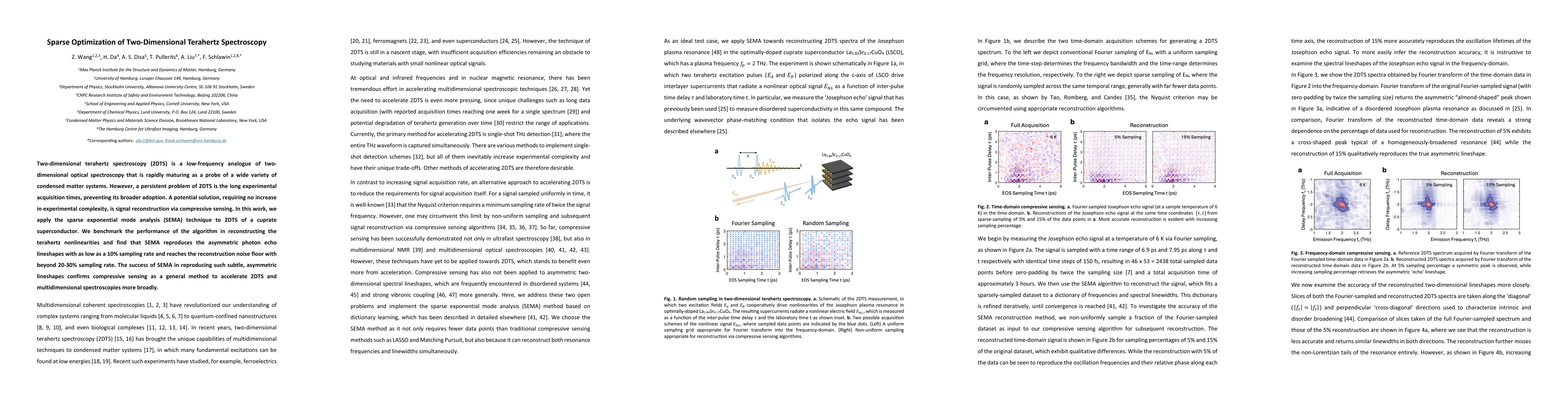 Thumbnail for Sparse Optimization of Two-Dimensional Terahertz Spectroscopy