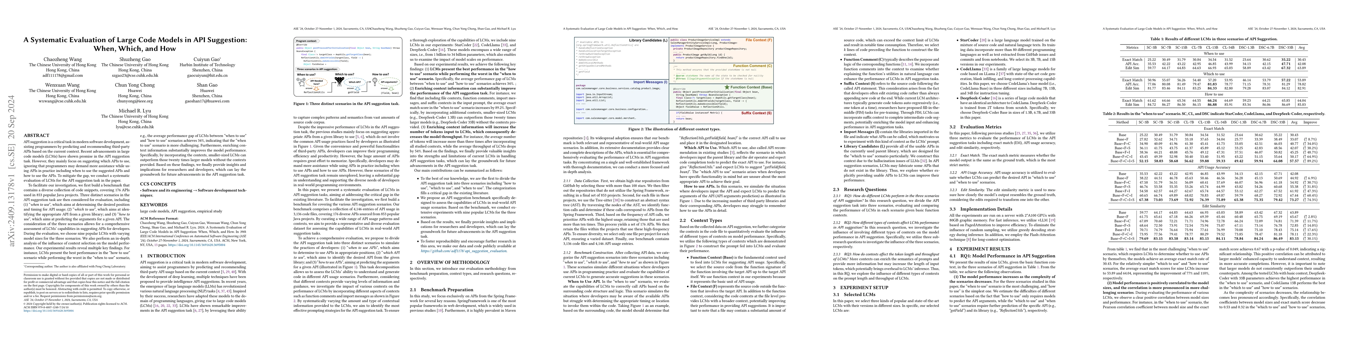 Thumbnail for A Systematic Evaluation of Large Code Models in API Suggestion: When,
  Which, and How