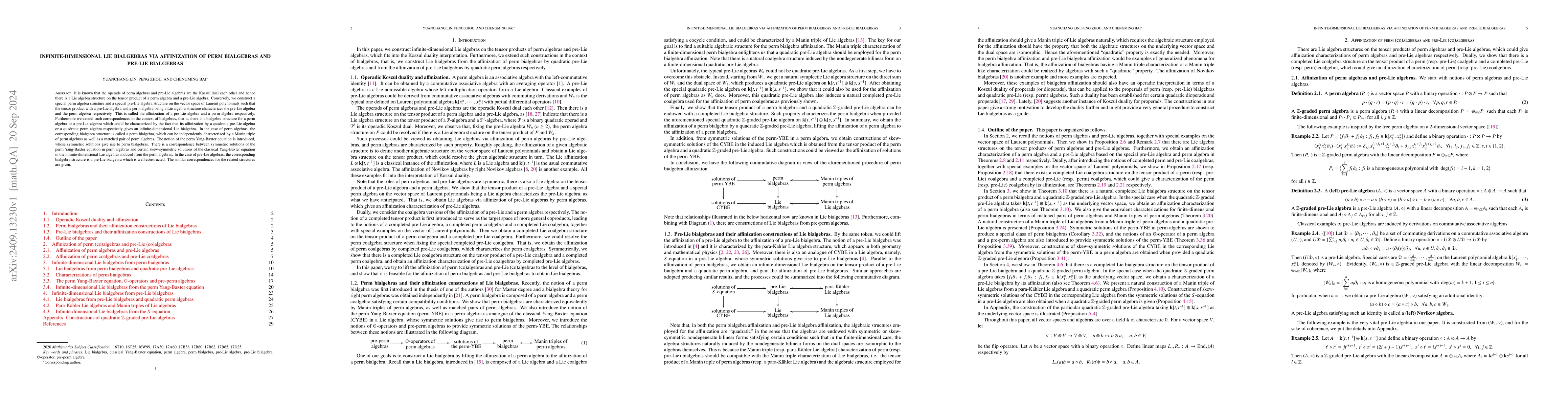 Thumbnail for Infinite-dimensional Lie bialgebras via affinization of perm bialgebras
  and pre-Lie bialgebras