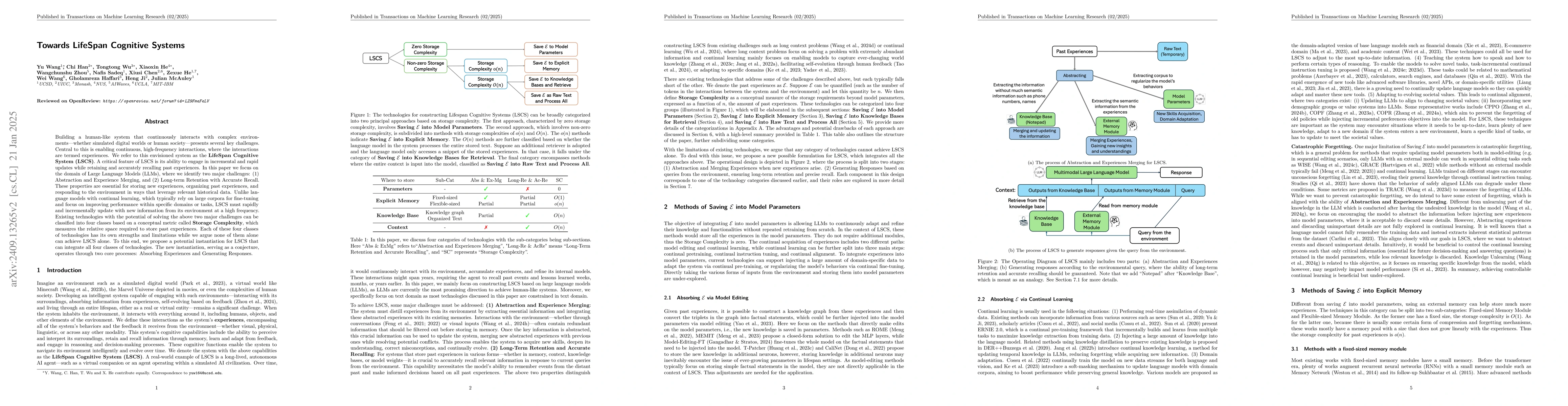 Thumbnail for Towards LifeSpan Cognitive Systems