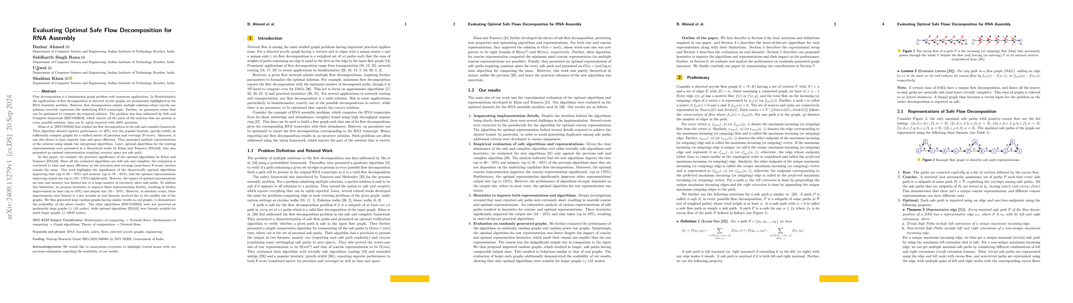 Thumbnail for Evaluating Optimal Safe Flows Decomposition for RNA Assembly
