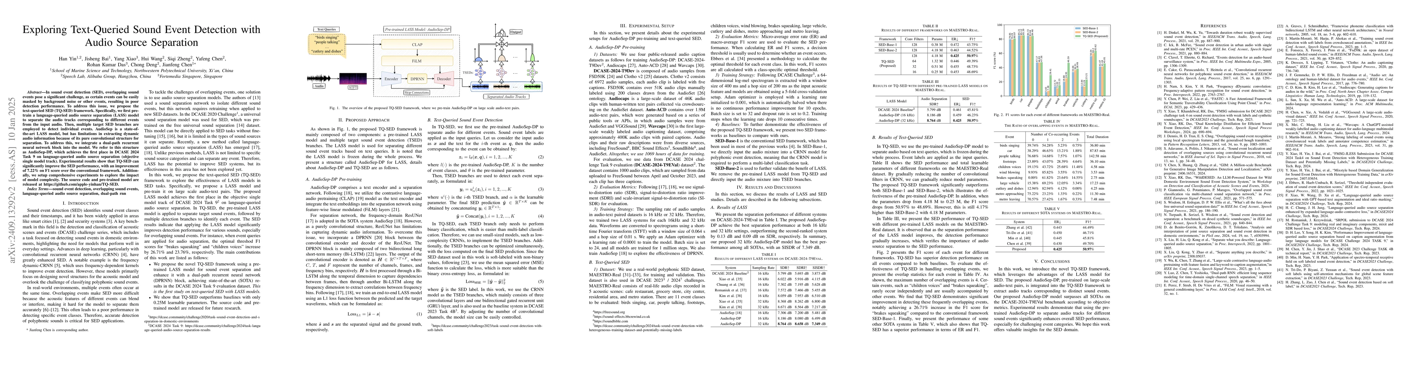 Thumbnail for Exploring Text-Queried Sound Event Detection with Audio Source
  Separation