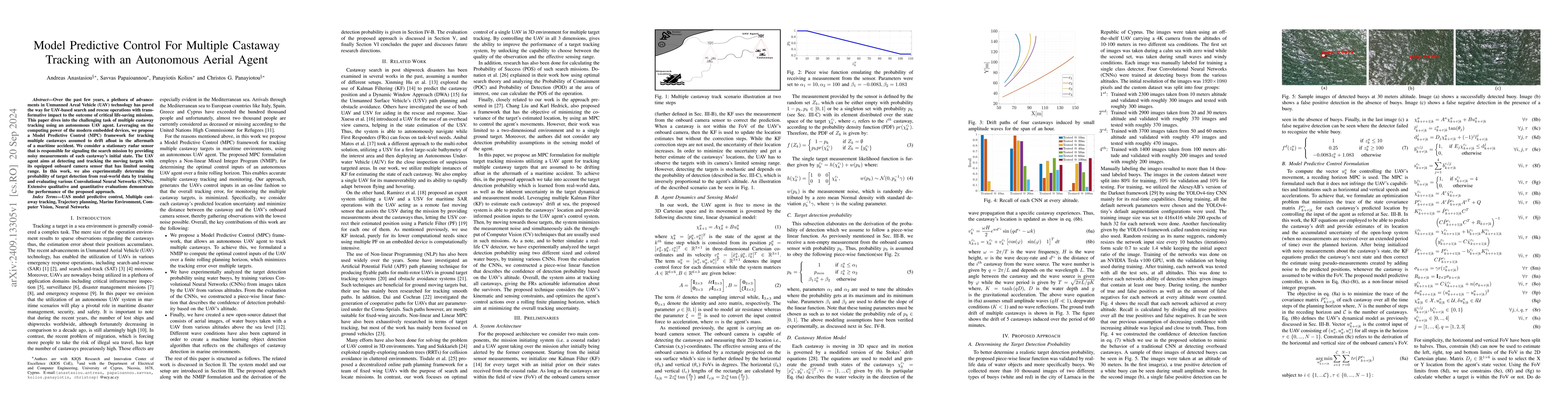 Thumbnail for Model Predictive Control For Multiple Castaway Tracking with an
  Autonomous Aerial Agent