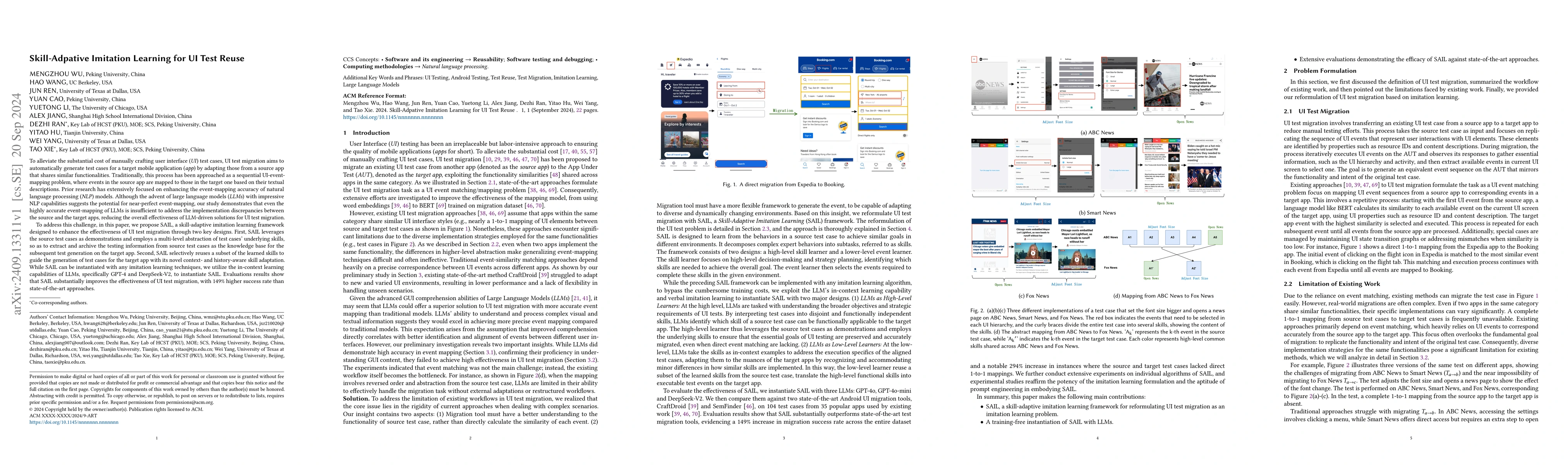 Thumbnail for Skill-Adpative Imitation Learning for UI Test Reuse