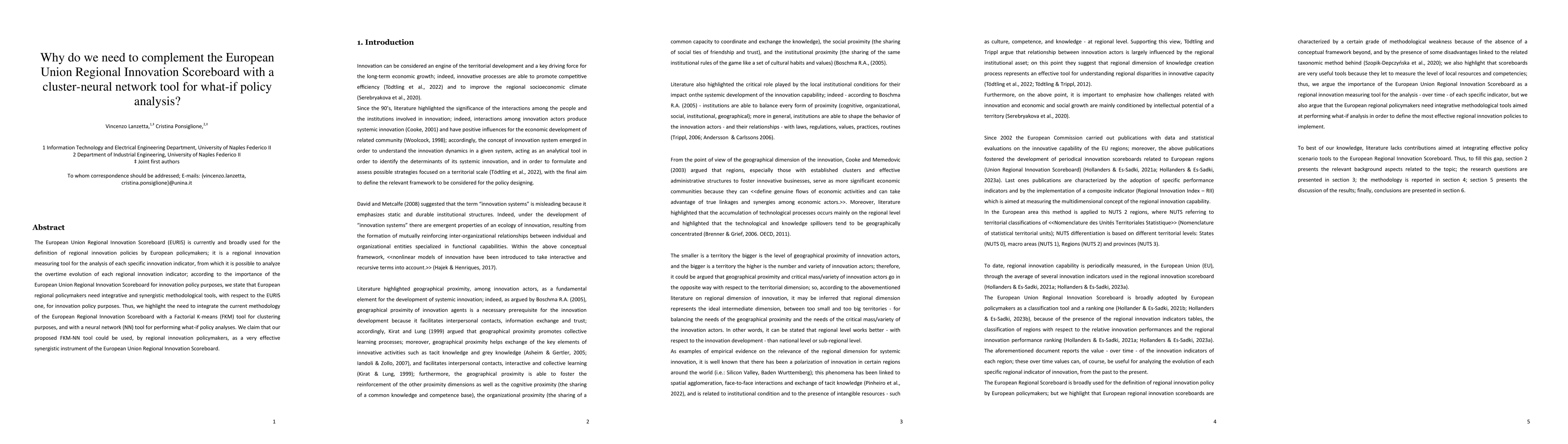 Thumbnail for Why do we need to complement the European Union Regional Innovation
  Scoreboard with a cluster-neural network tool for what-if policy analysis?