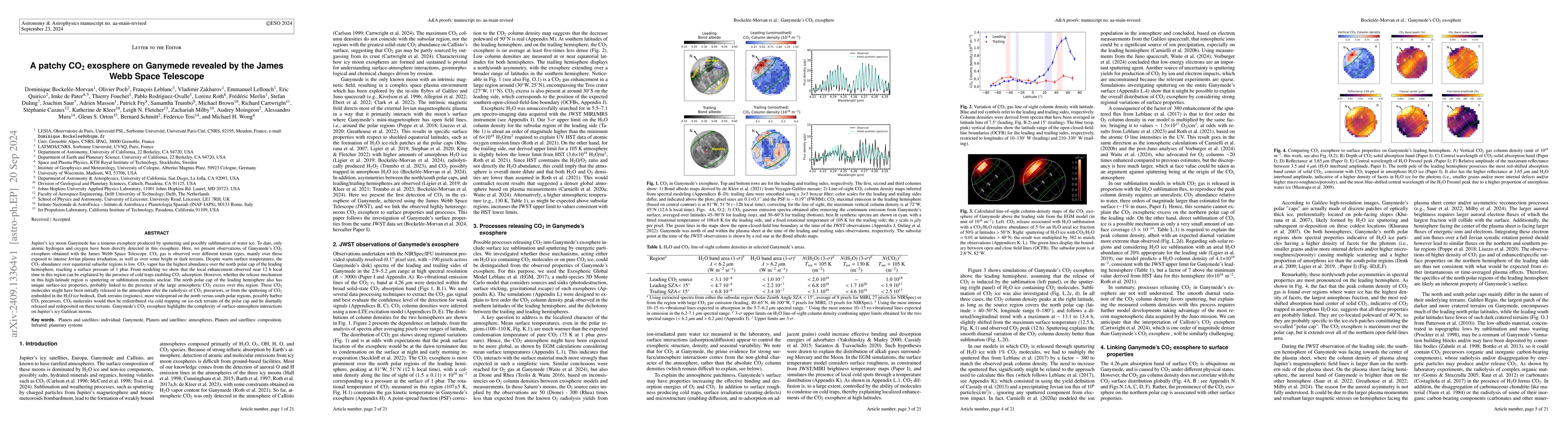 Thumbnail for A patchy CO$_2$ exosphere on Ganymede revealed by the James Webb Space
  Telescope