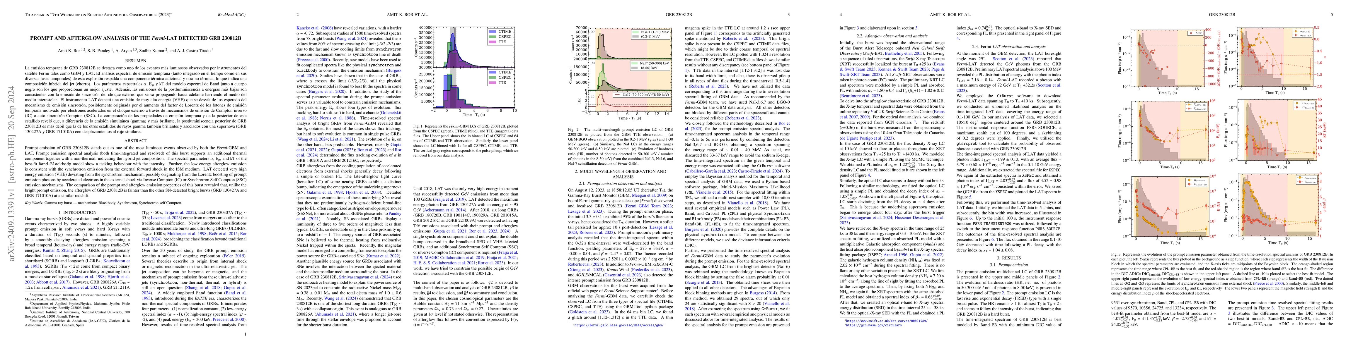Thumbnail for Prompt and afterglow analysis of the Fermi-LAT detected GRB 230812B