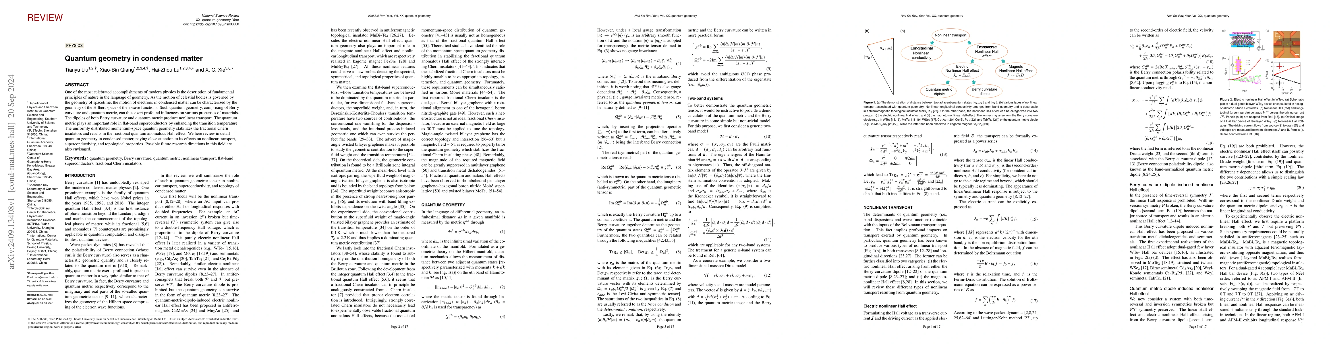 Thumbnail for Quantum geometry in condensed matter