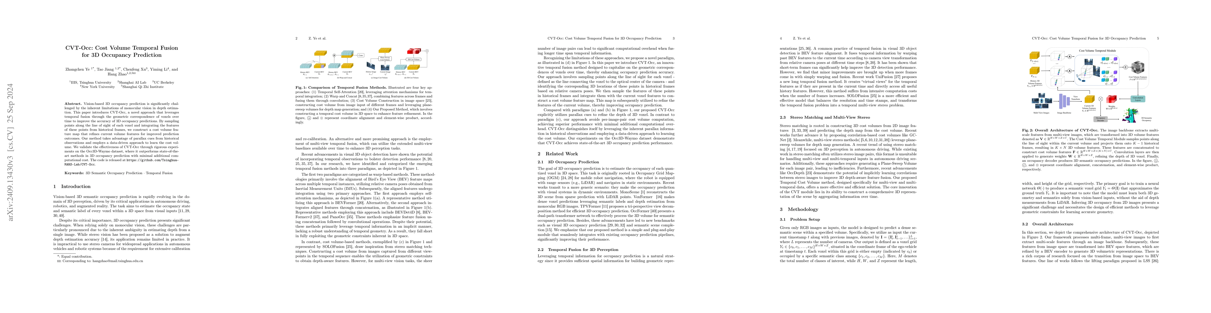 Thumbnail for CVT-Occ: Cost Volume Temporal Fusion for 3D Occupancy Prediction