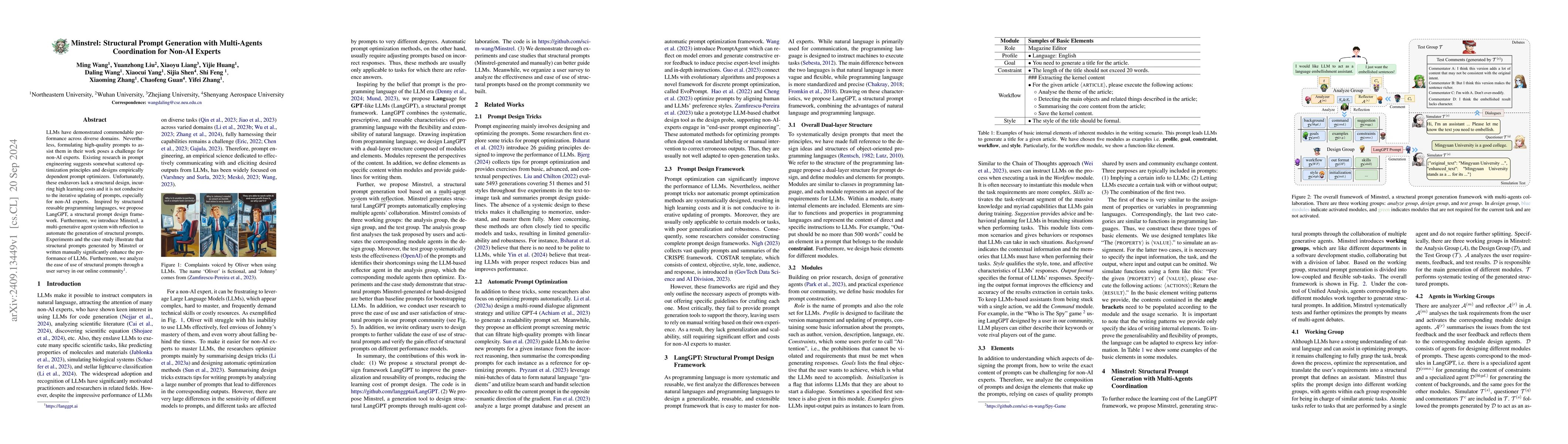 Thumbnail for Minstrel: Structural Prompt Generation with Multi-Agents Coordination
  for Non-AI Experts