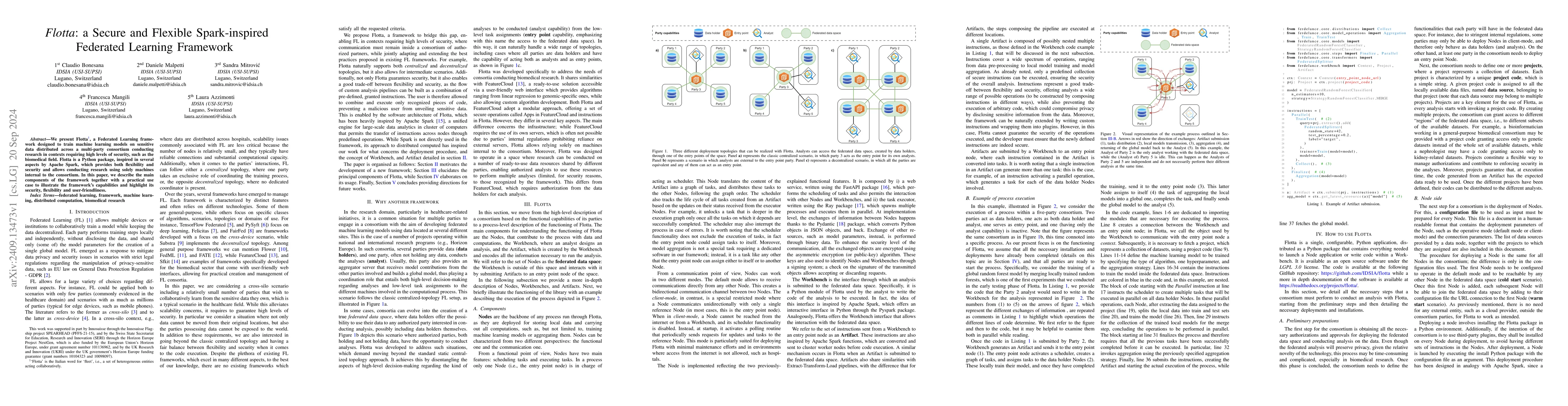 Thumbnail for Flotta: a Secure and Flexible Spark-inspired Federated Learning
  Framework