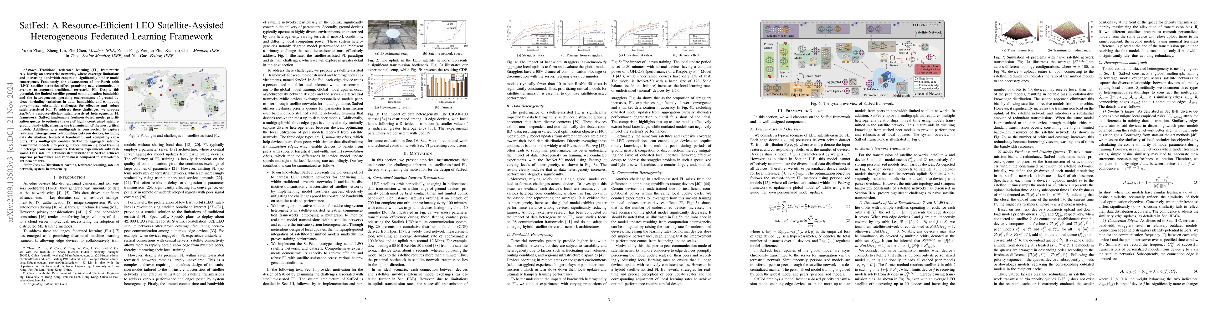 Thumbnail for SatFed: A Resource-Efficient LEO Satellite-Assisted Heterogeneous
  Federated Learning Framework
