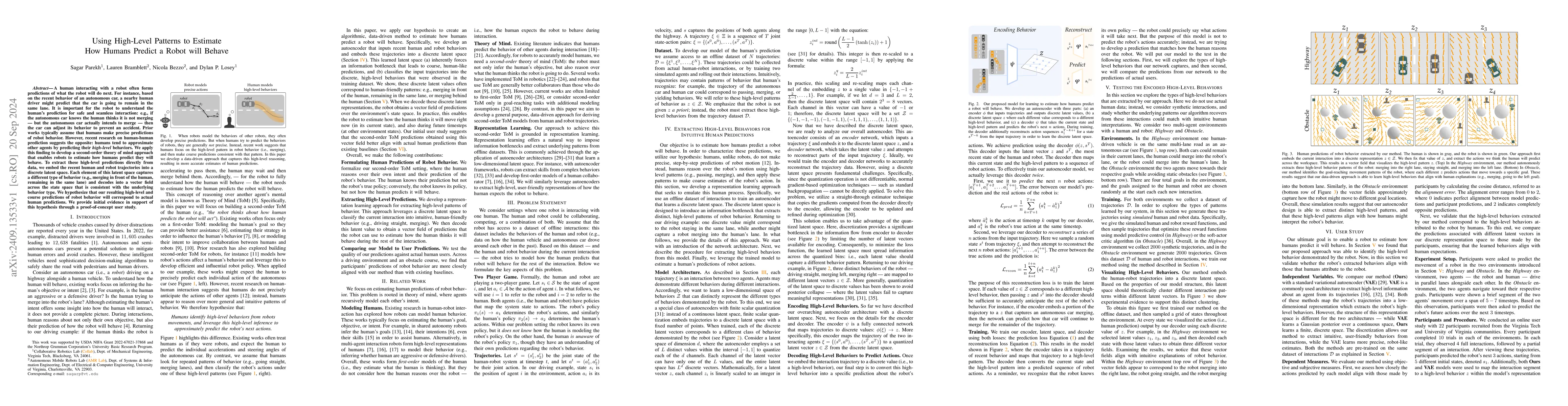 Thumbnail for Using High-Level Patterns to Estimate How Humans Predict a Robot will
  Behave